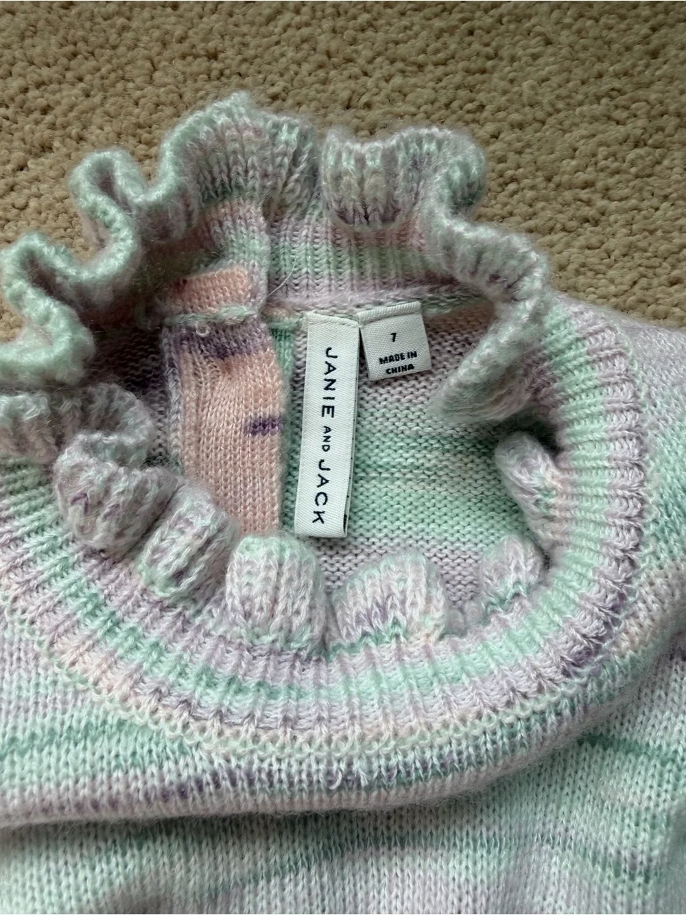 Janie & Jack Girls Sweater Knit Dress